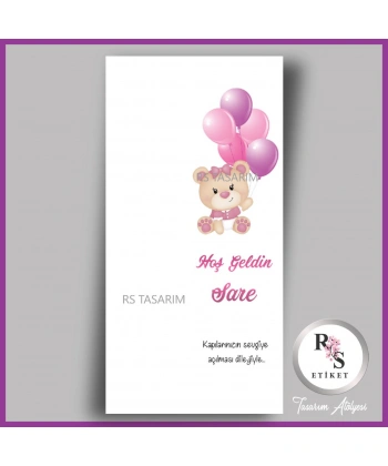 Makrome Anahtarlık İsim Kartı -rs371