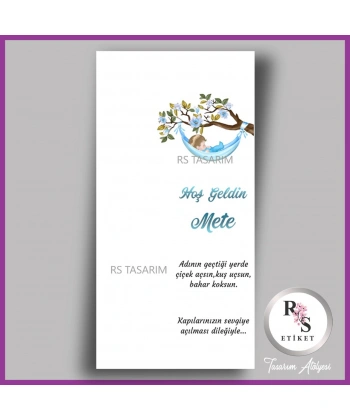 Makrome Anahtarlık İsim Kartı -rs372