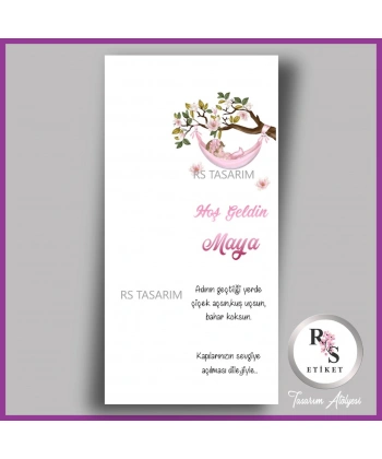 Makrome Anahtarlık İsim Kartı -rs373