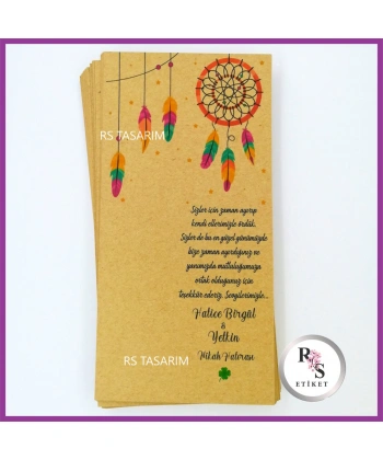 Makrome Anahtarlık İsim Kartı -rs93