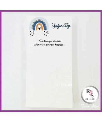 Makrome Yaprak Model Anahtarlık İsim Kartı - Kart -rs114