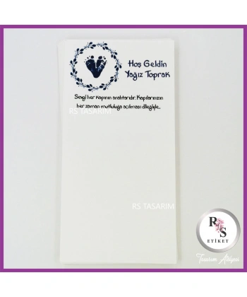 Makrome Yaprak Model Anahtarlık İsim Kartı - Kart -rs115