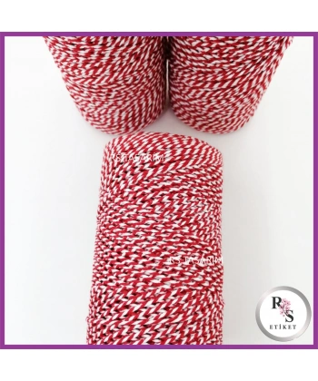 Paketleme ipi - Kırmızı Marteniçka ipi - Ambalaj ipi -10 metre