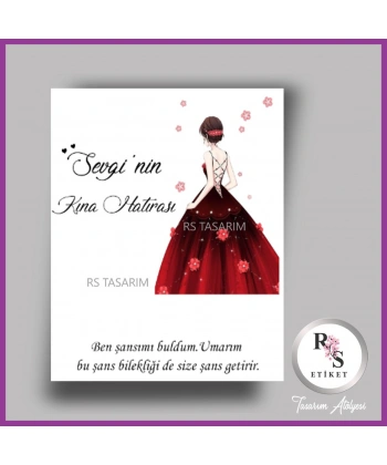 Şans Bileklik İsim Kartı -BK053