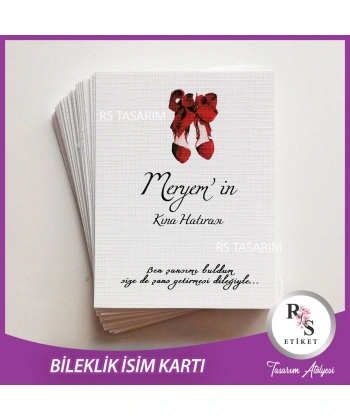 Şans Bileklik İsim Kartı -BK010