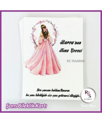 Şans Bileklik İsim Kartı -BK013