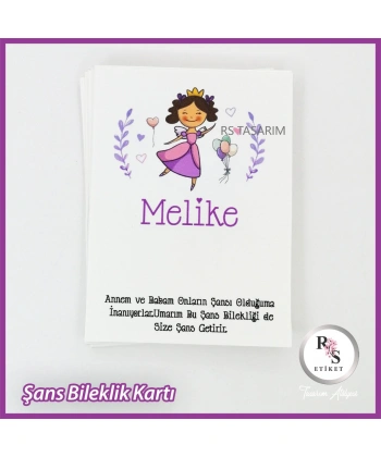 Şans Bileklik İsim Kartı -BK018