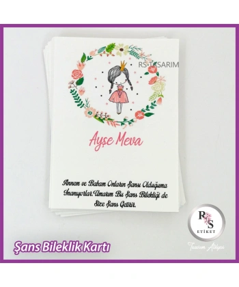 Şans Bileklik İsim Kartı -BK019