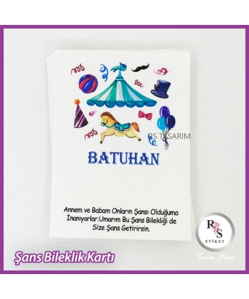 Şans Bileklik İsim Kartı -BK022