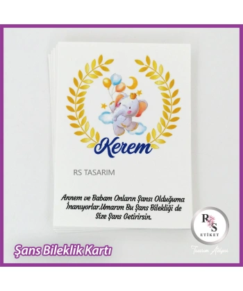 Şans Bileklik İsim Kartı -BK023