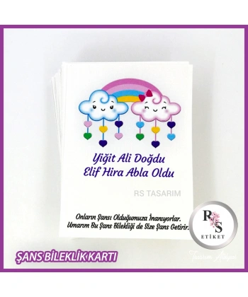 Şans Bileklik İsim Kartı -BK031