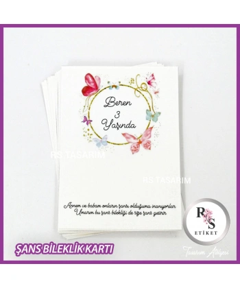 Şans Bileklik İsim Kartı -BK034