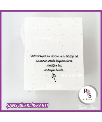 Şans Bileklik İsim Kartı -BK036