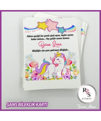 Şans Bileklik İsim Kartı -BK039