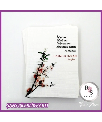 Şans Bileklik İsim Kartı -BK040