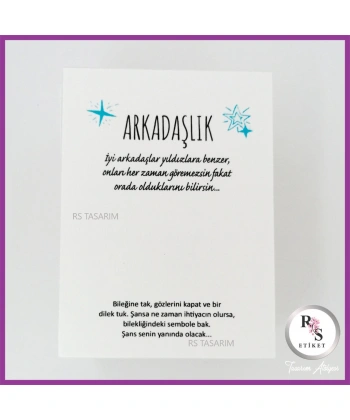 Şans Bileklik İsim Kartı -BK041