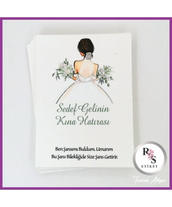 Şans Bileklik İsim Kartı -BK047