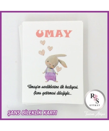 Şans Bileklik İsim Kartı -BK048