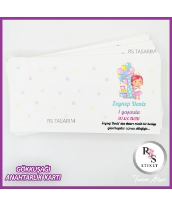 Yaprak Makrome Anahtarlık İsim Kartı -rs258