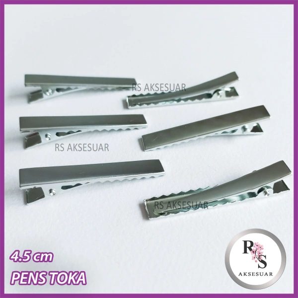 10 adet 4.5 cm Metal Pens Toka, Timsah Toka