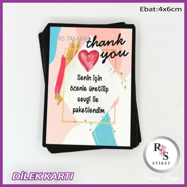 50 adet Paketleme Kartları