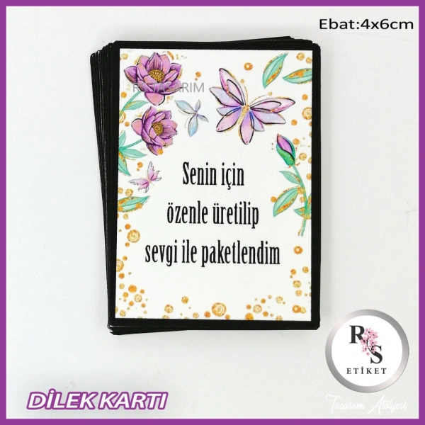 50 adet Paketleme Kartları