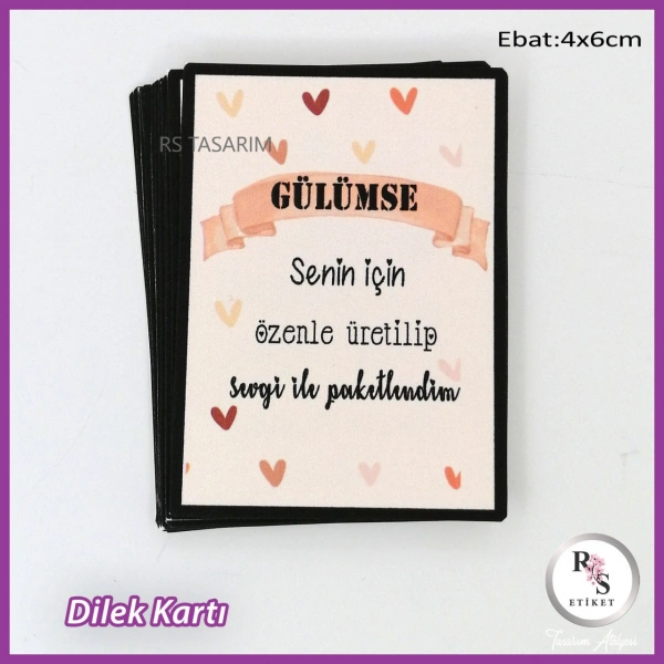 50 adet Paketleme Kartları
