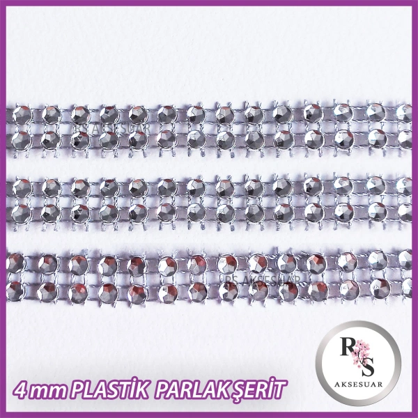 1mt Parlak Şerit Plastik