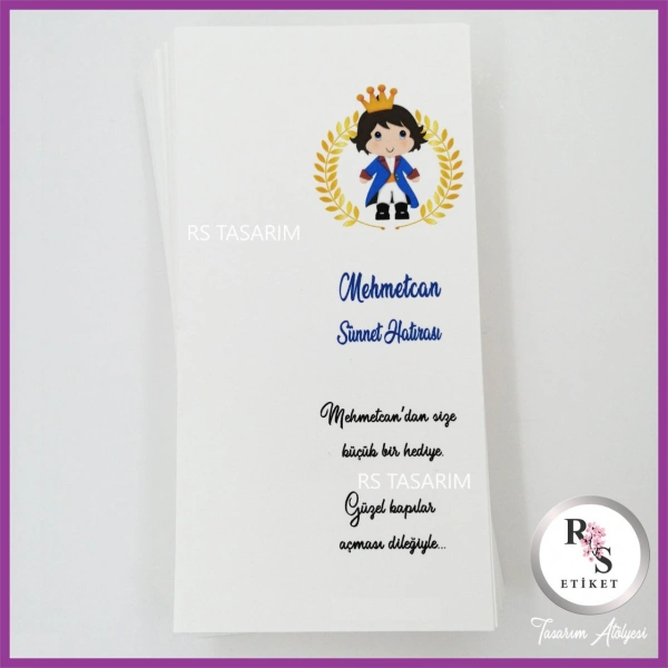 Hediyelik Kartı - Bebek, Sünnet Anahtarlık Kartı -rs109