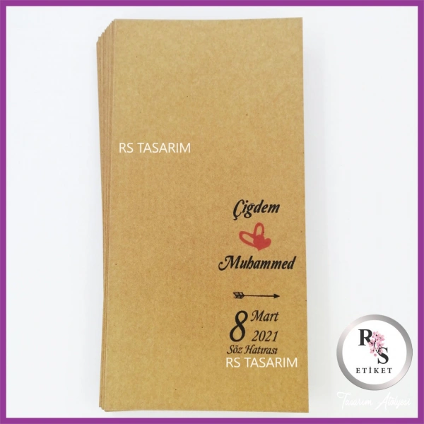 Hediyelik Kartı - Düğün, Nişan, Kına Anahtarlık Kartı - rs130
