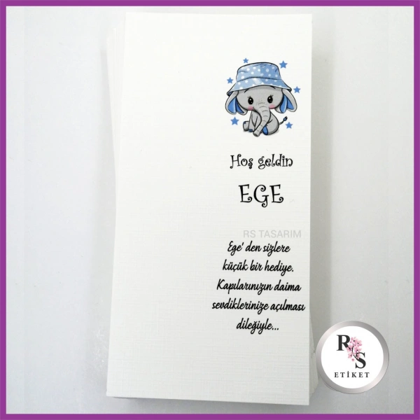 Hediyelik Kartı - Bebek, Doğum Günü Sunum kartı -rs139