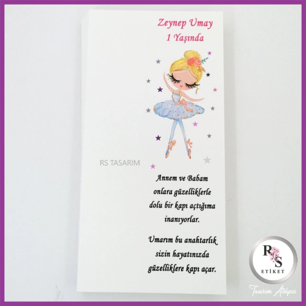 Makrome Anahtarlık İsim Kartı -rs143