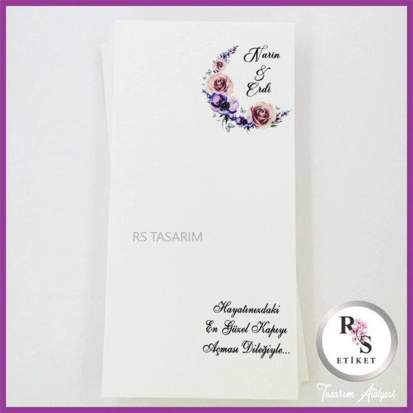 Hediyelik Kartı - Düğün, Nişan, Kına Anahtarlık Kartı - rs148