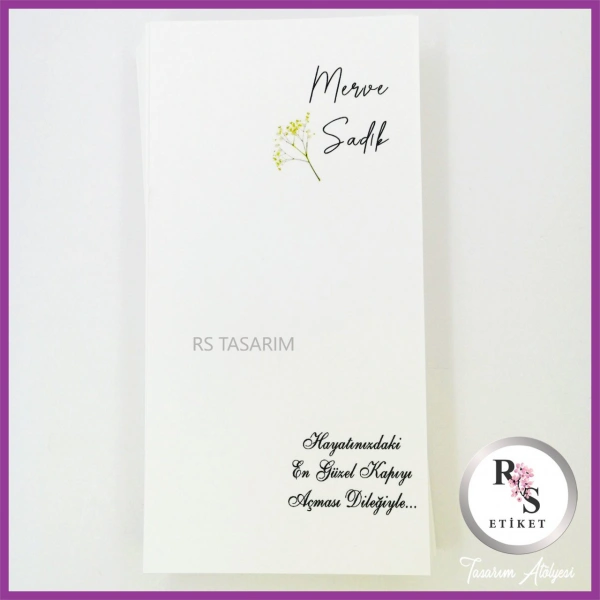 Hediyelik Kartı - Düğün, Nişan, Kına Anahtarlık Kartı - rs149
