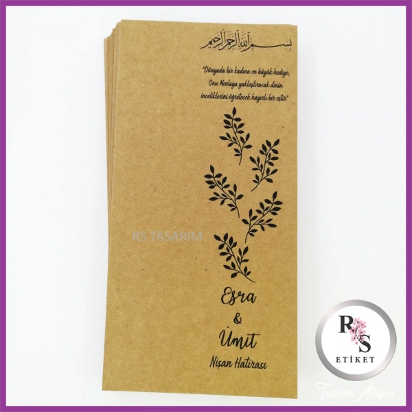 Hediyelik Kartı - Düğün, Nişan, Kına Anahtarlık Kartı - rs151