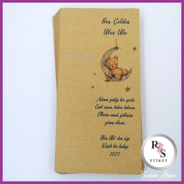 Hediyelik Kartı - Bebek, Doğum Günü Sunum kartı -rs157
