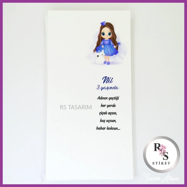 Hediyelik Kartı - Bebek, Doğum Günü Sunum kartı -rs158