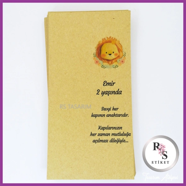 Hediyelik Kartı - Bebek, Doğum Günü Sunum kartı -rs159