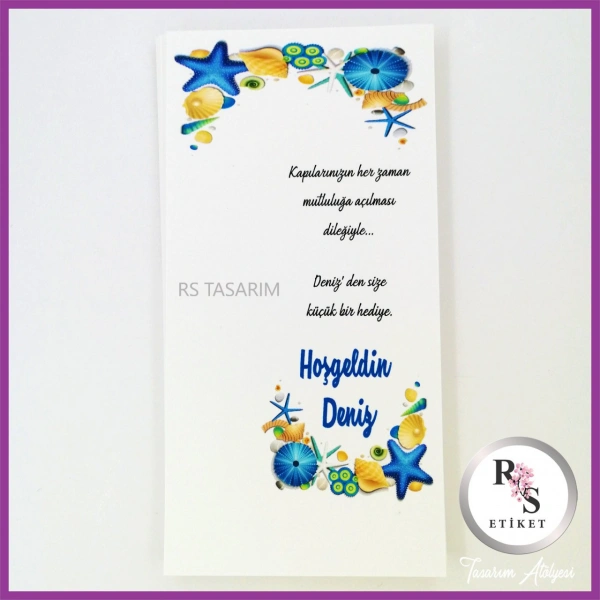 Hediyelik Kartı - Bebek, Doğum Günü Sunum kartı -rs166