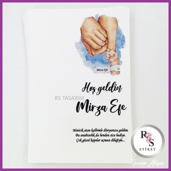 Hediyelik Kartı - Bebek, Doğum Günü Kart Baskı -rs171