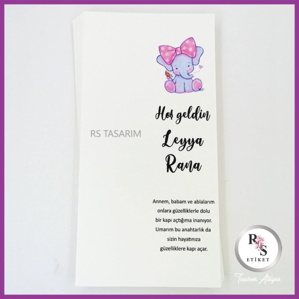 Makrome Anahtarlık İsim Kartı -rs172