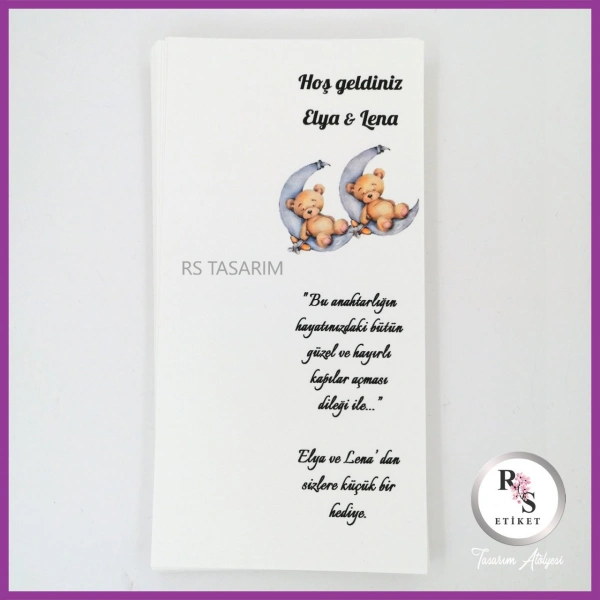 Hediyelik Kartı - Bebek, Doğum Günü Kart Baskı -rs173