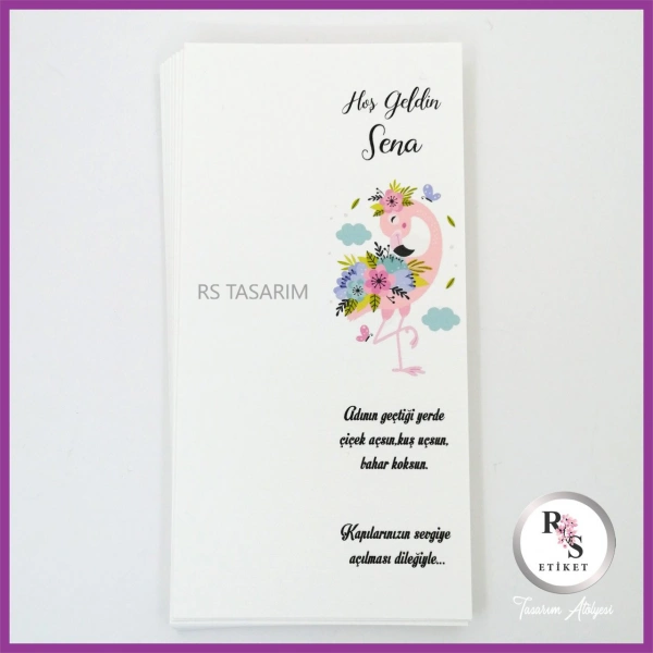 Makrome Anahtarlık İsim Kartı -rs178