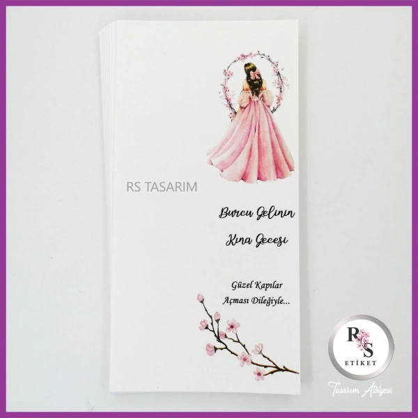 Hediyelik Kartı - Düğün, Nişan, Kına Anahtarlık Kartı - rs179