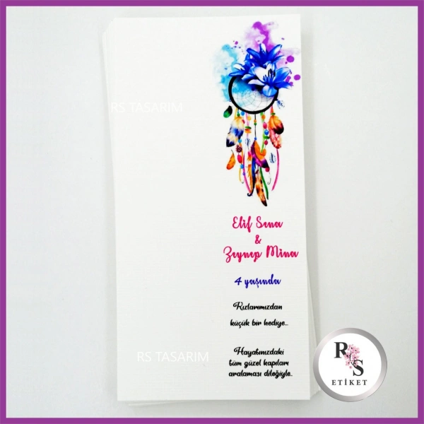 Hediyelik Kartı - Bebek, Doğum Günü Sunum kartı -rs187c