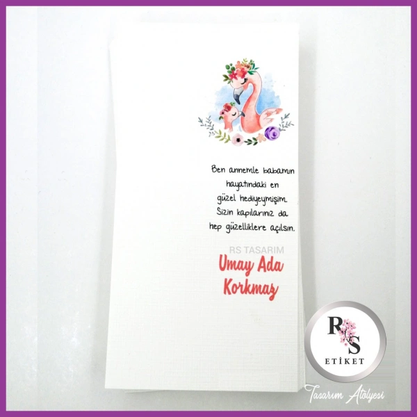 Hediyelik Kartı - Bebek, Doğum Günü Sunum kartı -rs193