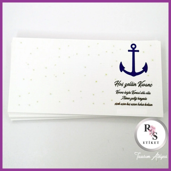 Hediyelik Kartı - Bebek, Doğum Günü Sunum kartı -rs194