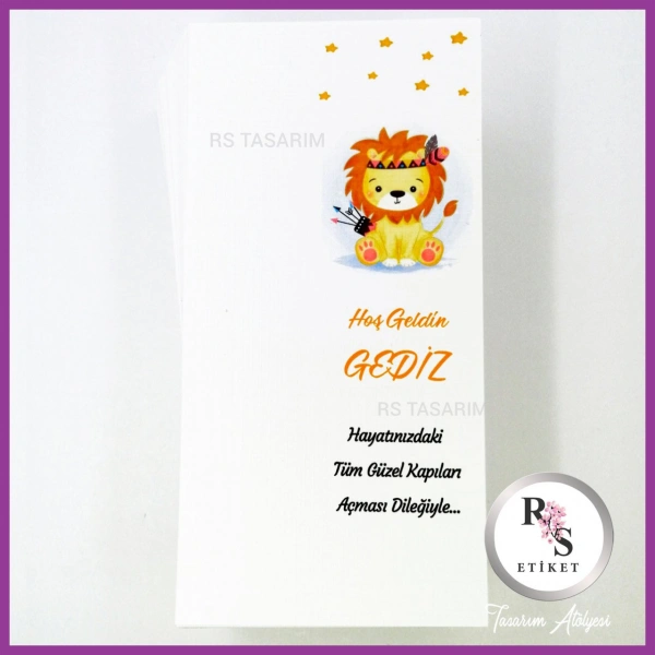 Hediyelik Kartı - Bebek, Doğum Günü Sunum kartı -rs195