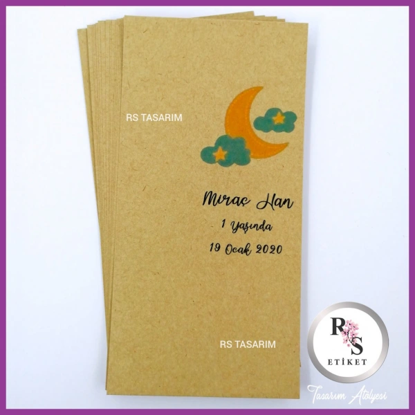 Hediyelik Kartı - Bebek, Doğum Günü Sunum kartı -rs204