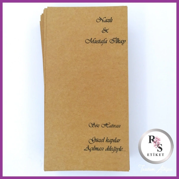 Hediyelik Kartı - Düğün, Nişan, Kına Anahtarlık Kartı - rs215